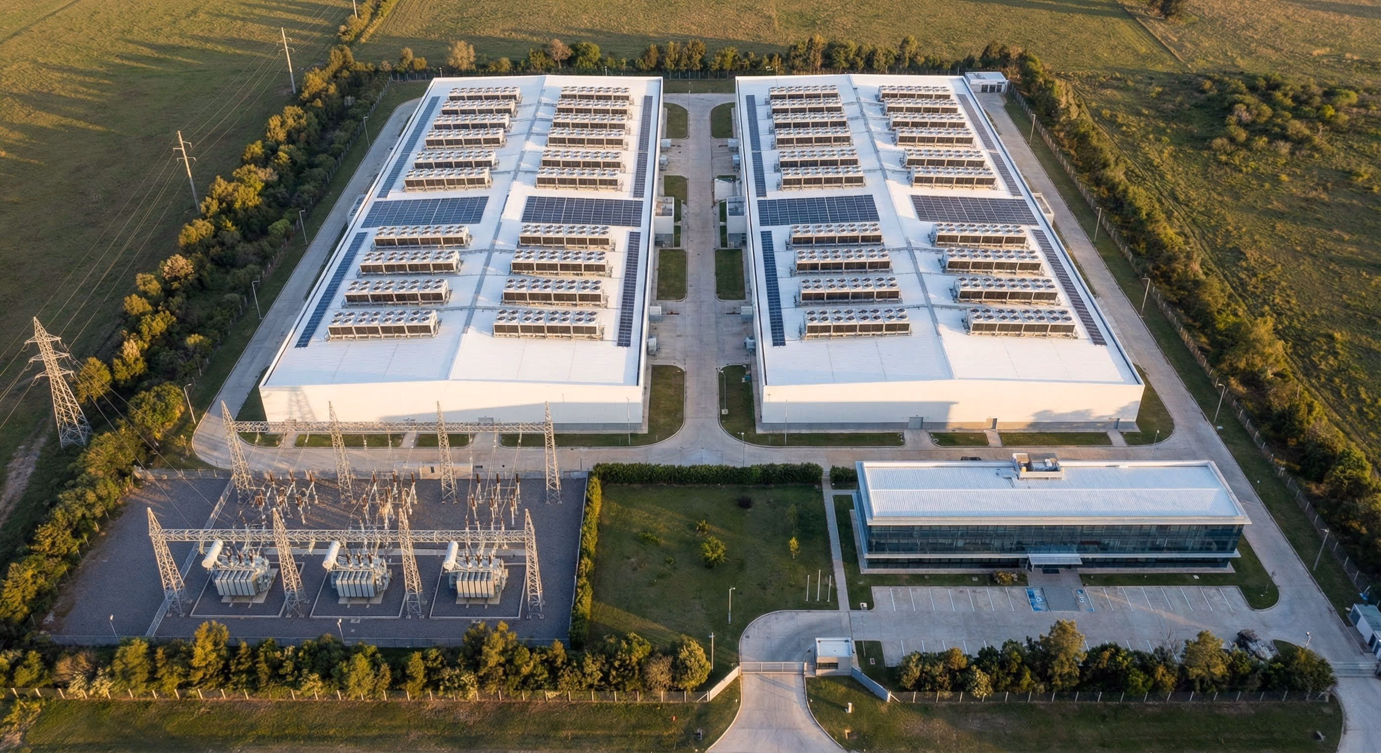 Edificio moderno de nexxos AI Factory