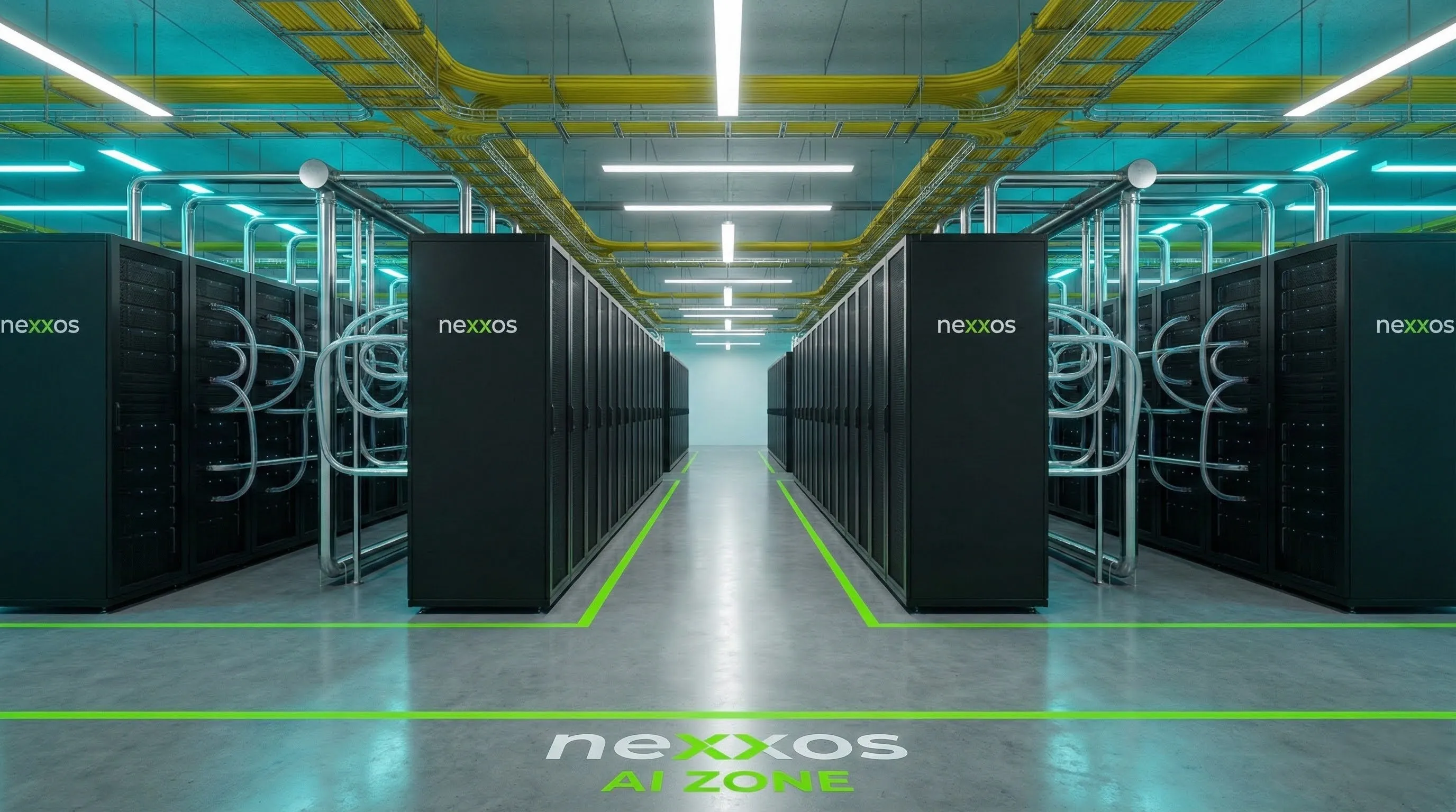 Vista de racks de servidores nexxos